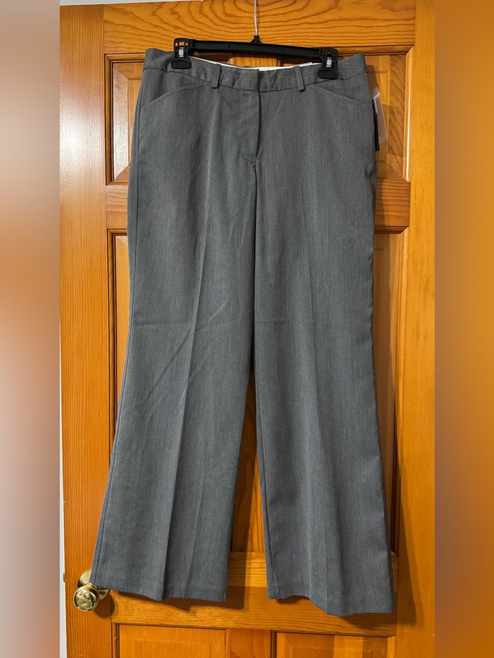 Worthington Charcoal Straight Leg Dress Pants